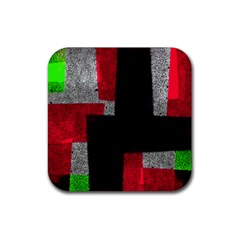 Abstract Tiles Rubber Coaster (square)  by essentialimage