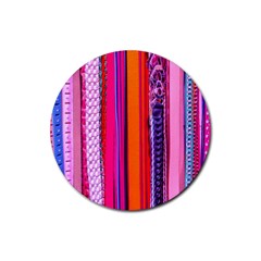 Fashion Belts Rubber Coaster (round)  by essentialimage