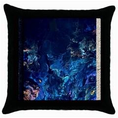  Coral Reef Throw Pillow Case (black) by CKArtCreations