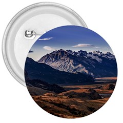 Mountain Patagonian Landscape, Santa Cruz, Argentina 3  Buttons by dflcprintsclothing