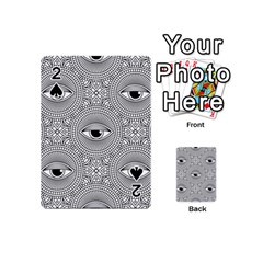Eye Pattern Playing Cards 54 Designs (mini) by designsbymallika