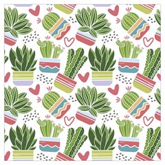 Cactus Love  Long Sheer Chiffon Scarf  by designsbymallika