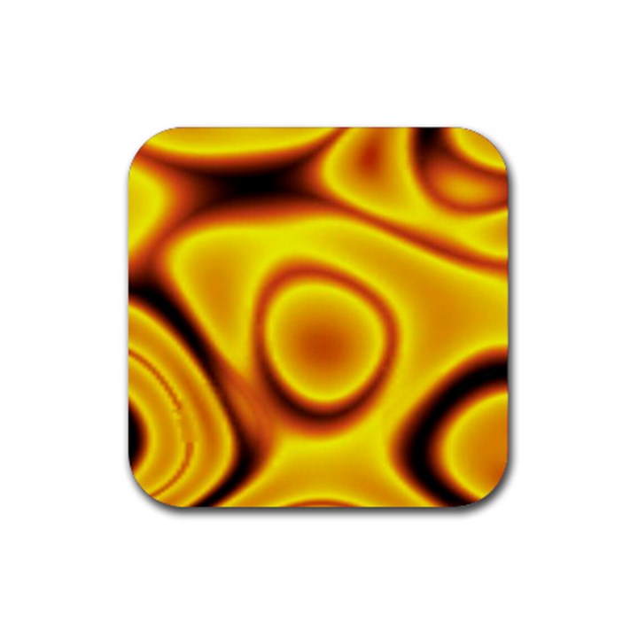 Golden Honey Rubber Coaster (Square) 