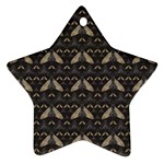 Moth pattern Star Ornament (Two Sides)