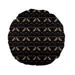 Moth pattern Standard 15  Premium Flano Round Cushions