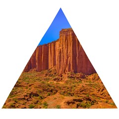 Talampaya National Park Landscape, La Rioja, Argentina045 Wooden Puzzle Triangle by dflcprintsclothing