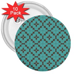 Tiles 3  Buttons (10 Pack)  by Sobalvarro