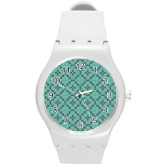 Tiles Round Plastic Sport Watch (m) by Sobalvarro