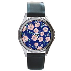 Floral Round Metal Watch by Sobalvarro