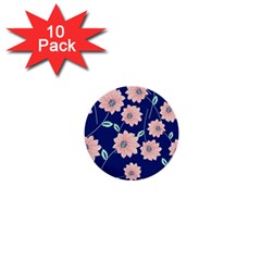 Floral 1  Mini Buttons (10 Pack)  by Sobalvarro