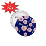 Floral 1.75  Buttons (10 pack) Front
