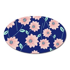 Floral Oval Magnet by Sobalvarro