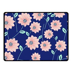 Floral Double Sided Fleece Blanket (small)  by Sobalvarro
