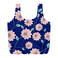 Floral Full Print Recycle Bag (l) by Sobalvarro