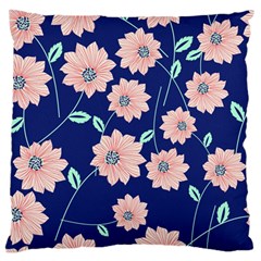 Floral Large Flano Cushion Case (two Sides) by Sobalvarro