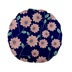 Floral Standard 15  Premium Flano Round Cushions by Sobalvarro