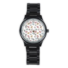 Happy Doodle Laugh Stainless Steel Round Watch by tmsartbazaar