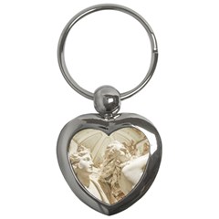 Apollo And Daphne Bernini Masterpiece, Italy Key Chain (heart) by dflcprintsclothing