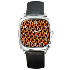 Halloween Square Metal Watch by Sparkle