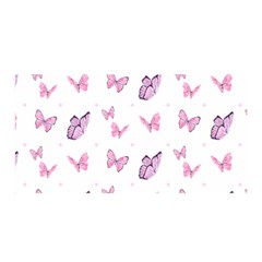 Pink Purple Butterfly Satin Wrap by designsbymallika