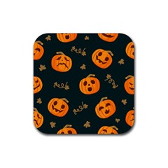 Halloween Rubber Square Coaster (4 Pack)  by Sobalvarro