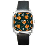 Halloween Square Metal Watch Front