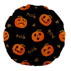 Halloween Large 18  Premium Flano Round Cushions by Sobalvarro