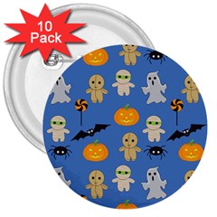 Halloween 3  Buttons (10 Pack)  by Sobalvarro