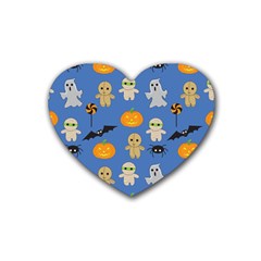 Halloween Heart Coaster (4 Pack)  by Sobalvarro