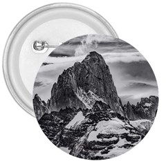 Fitz Roy And Poincenot Mountains, Patagonia Argentina 3  Buttons by dflcprintsclothing
