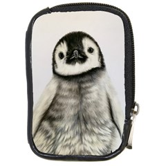 Penguin Chick Compact Camera Leather Case by ArtByThree