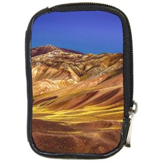 Colored Mountains Landscape, La Rioja, Argentina Compact Camera Leather Case by dflcprintsclothing