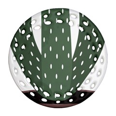 Cactus Round Filigree Ornament (two Sides)