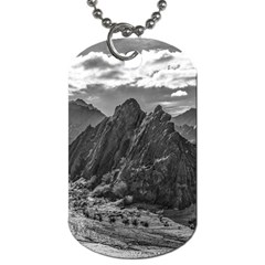 Andean Landscape At Brava Lagoon Reserve, La Rioja, Argentina Dog Tag (one Side) by dflcprintsclothing