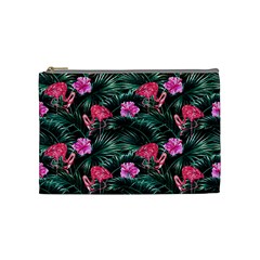 Pink Flamingo Cosmetic Bag (medium) by goljakoff