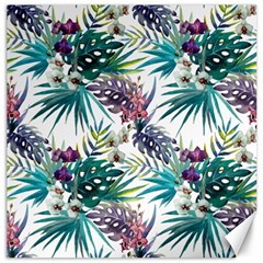 Tropical Flowers Canvas 12  X 12  by goljakoff