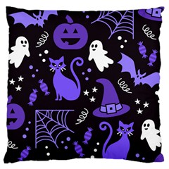 Halloween Party Seamless Repeat Pattern  Large Cushion Case (two Sides) by KentuckyClothing