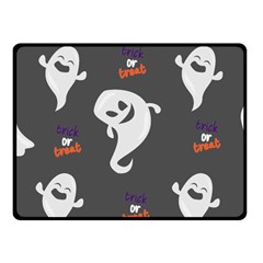 Halloween Ghost Trick Or Treat Seamless Repeat Pattern Fleece Blanket (small) by KentuckyClothing