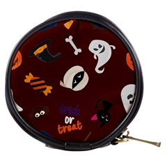 Halloween Seamless Repeat Pattern Mini Makeup Bag by KentuckyClothing