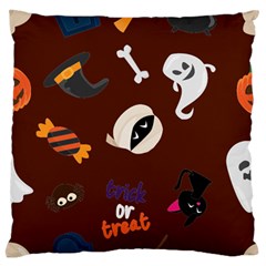 Halloween Seamless Repeat Pattern Standard Flano Cushion Case (two Sides) by KentuckyClothing