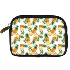 Tropical Pineapples Digital Camera Leather Case by goljakoff