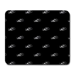 Formula One Black And White Graphic Pattern Large Mousepads by dflcprintsclothing