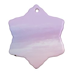 Seascape Sunset Snowflake Ornament (two Sides) by goljakoff