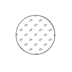 American Football Ball Motif Print Pattern Hat Clip Ball Marker (10 Pack) by dflcprintsclothing