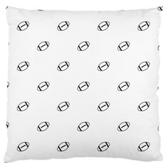 American Football Ball Motif Print Pattern Large Flano Cushion Case (two Sides) by dflcprintsclothing