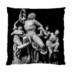 Laocoon Sculpture Over Black Standard Cushion Case (one Side) by dflcprintsclothing