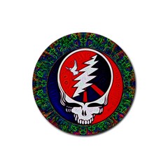 Grateful Dead - Rubber Round Coaster (4 Pack)  by Sapixe