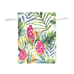 Tropical Flowers Lightweight Drawstring Pouch (s) by goljakoff