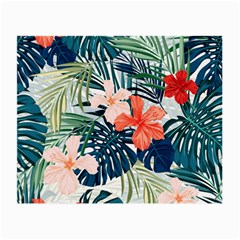 Tropical Flowers Small Glasses Cloth (2 Sides) by goljakoff
