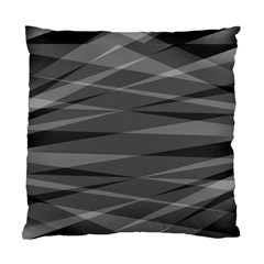 Abstract Geometric Pattern, Silver, Grey And Black Colors Standard Cushion Case (two Sides) by Casemiro